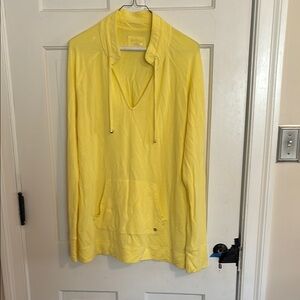 Lily Pulitzer Luxletic Yellow Hoodie with Front Pocket